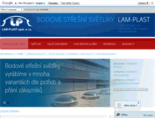 Tablet Screenshot of lam-plast.cz